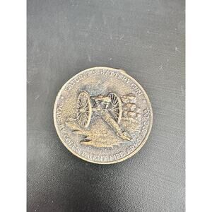 1961 Richard Jordan Gatling Centennial Bronze Belt Buckle